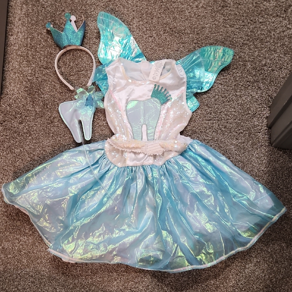 Target Shimmering Blue Fairy Costume with Wings